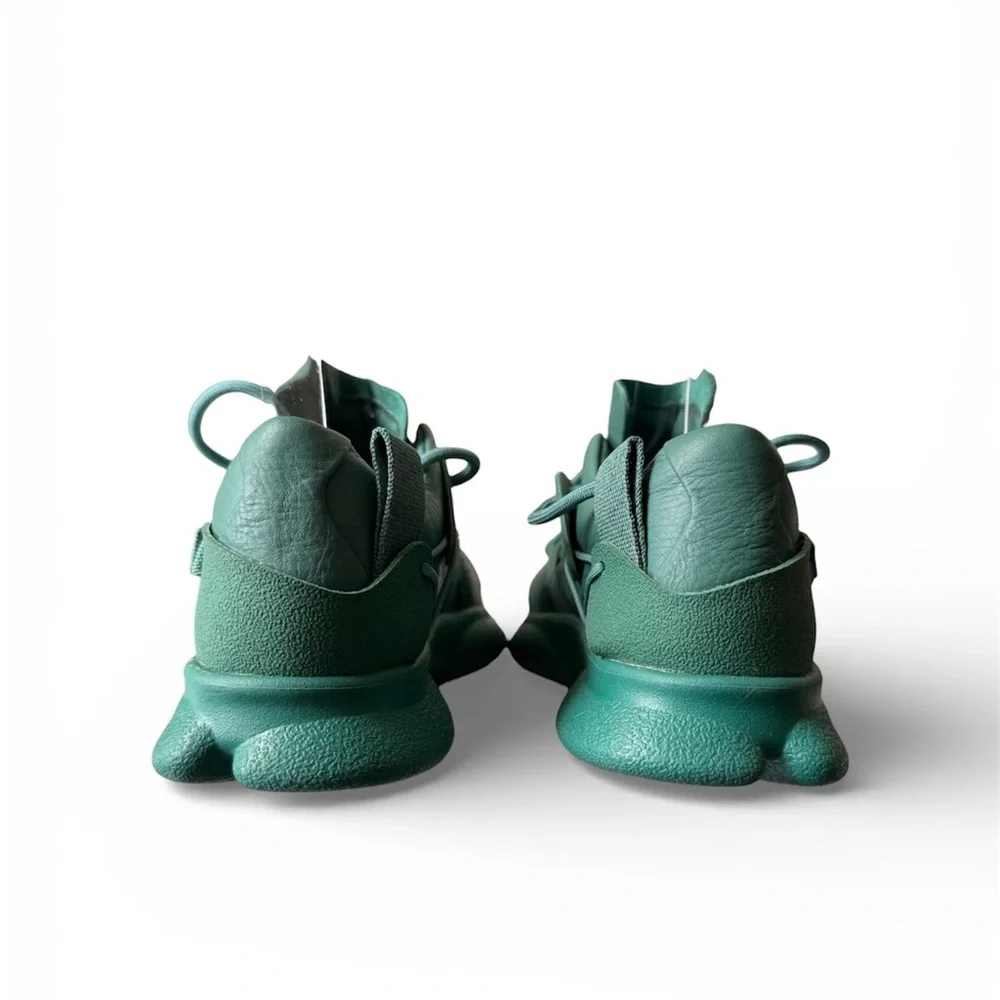 Camper Karst Green Teal Leather Sneakers Chunky Organic Sole Deadstock NWOT